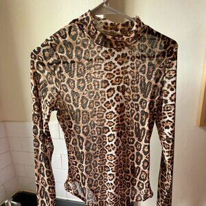 Leopard Print Body Suit